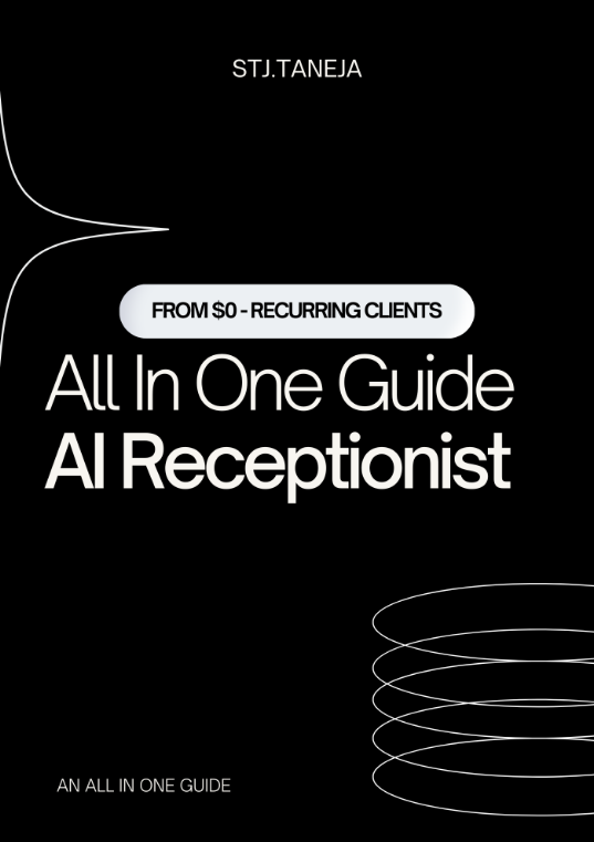 Cover of the All In One AI Receptionist Guide